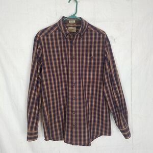 C.e Schmidt workwear plaid button front shirt